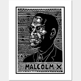 Malcolm X 1956 Poster Art Rachel Romero Posters and Art